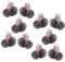 MOLUCKFU 10st Plüsch Häschen Kleine Plüschtiere Mini-Hasen-Puppe Weicher Kleiner Hase Kuscheliger, Realistischer Hase Aus Plüsch Pelzkaninchen Schlüsselanhänger -Mini-plüschhase Grey