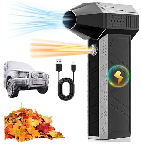 Snow Whiz LED Turbo Blower, Snowwhiz LED Turbo Blower, Snow Wiz Turbo Blower, Turbo Breeze Electric Blower with LED, Snow Blower for Car, 3 Gear Adjustable Super Power, Mini Turbo Snow Blower