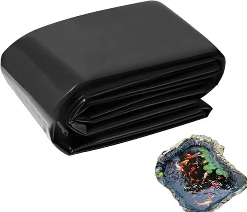 CHYDDU Revêtement Flexible pour étang à Poissons de 0,3 mm de Large pour étangs d'aspect Naturel Revêtements durables pour étangs de Jardin pour Jardins Aquatiques, piscines, Cascades et étangs à c