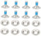 XUCZHAI Snowboard Bindung Schrauben Set Ersatz Winter Sport Montage Schrauben Senkkopf Schraube Bolzen Edelstahl for Snowboard