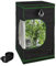 Relaxdays Armario Cultivo Indoor, Carpa Invernadero Interior, Plantas, Hierbas, Opaco, 200 x 120 x 120 cm, Negro y Verde, Acero, Plástico, Poliéster, 120 x 120 x 200 cm