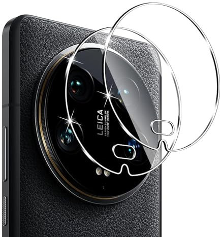 Vanrain Pellicola Fotocamera per Xiaomi Mi 14 Ultra, 2 Pezzi Vetro Temperato Fotocamera Protezione, Durezza 9H Resistente ai Graffi Senza bolle