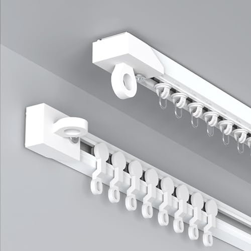 Binario adesivo per tende da soffitto/parete, 15 m, asta divisoria autoadesiva, senza trapano, viti, strumenti necessari, facile installazione, soluzione divisoria flessibile e versatile