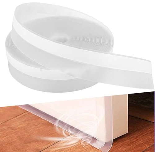 CNMTCCO Dichtungsband Selbstklebendes, Selbstklebendes Dichtungsband 2.5cm×10M Transparent – Türdichtung, Zugluftstopper für Fenster, Dusche | Silikon Dichtungsstreifen Schalldicht & Wasserdicht