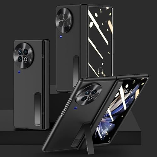 Telefonzubehör Kompatibel mit Vivo X Fold 2-Hülle mit Ständer, ultradünne, leichte Hülle kompatibel mit Vivo X Fold 2 mit integriertem HD-Displayschutz, stoßfeste, rundum robuste Hart-PC-Abdeckung Tel