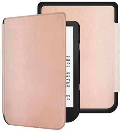 DRENGE Étui magnétique Fin Compatible avec Kobo Nia 2020 la liseuse, Housse Intelligente en PU, légère, avec Fonction Veille Automatique et Coque de Protection(Mgj)