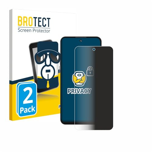 BROTECT Blickschutzfolie für Oukitel C69 | 2 Stück Anti-Spy Displayschutz Made in Germany Smartphones und Handys Privacy Screen Protector Blaulichtfilter Klare Folie