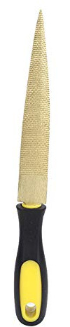 Tissting Lima Per Legno Dorata 6/8/10 Pollici (15/20/25 Cm) - Lima Da Falegname Per Modellismo, Fai Da Te, Intaglio E Lavorazione Del Legno, Utensile Professionale Per Artigiani (Lima d'oro da 6