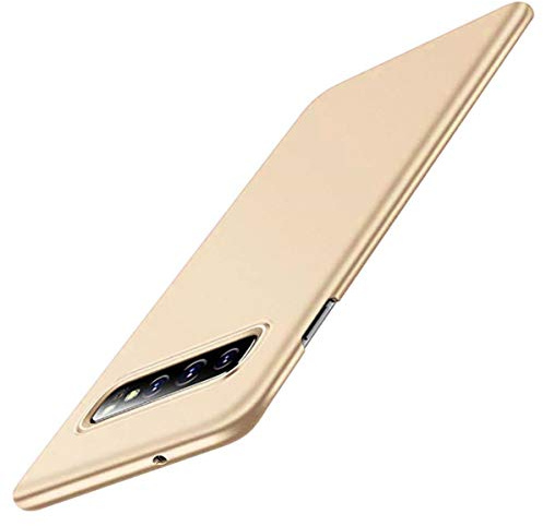 Jacyren Hülle für Samsung Galaxy S10 Ultra Dünn Matt PC Case [Anti-Kratzen] Schutzhülle Handyhülle [Anti-Fingerabdruck] Schutzschale Cover für Galaxy S10 Plus/S10 Lite (Galaxy S10 Plus, Gold)