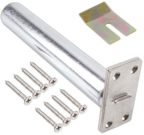 Chrome Finish Rectangular Concealed Door Closer - Fire Rated BS476