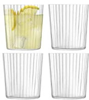 LSA International Gio Line Becher 390ml Klar x 4