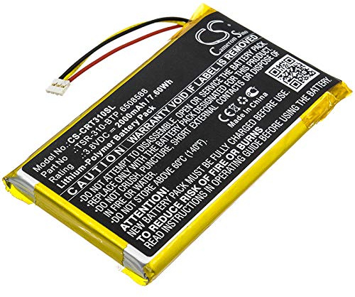 TCTK Akkus 2000mAh Kompatibel mit [Crestron] TSR-310, TSR-310 Handheld Touch Screen Remote Ersetzt 6508588, TSR-310-BTP