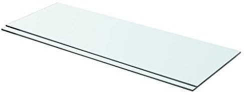 vidaXL 2X Regalboden Glas Glasboden Glasscheibe Glasplatte Regalbrett Ersatz Platte Glasscheibe für Glasregal Klarglas Transparent 70x25cm
