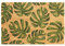 Nicola Spring Coir Door Mat - 90 x 60cm - Monstera - Pack of 1 - Decorative Indoor Front Door Floor Mat Entry Dirt Trapper Rug Outdoor Boot Scraper Non Slip Backing Doormat