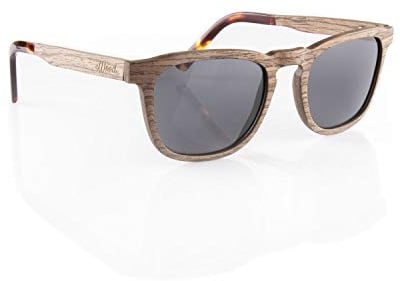 iWood Sonnenbrille aus Holz/Echtholz/Echtholzbrille/Holzbrille - Modell 06 Walnuss - für Damen und Herren - UV400 mit Polarisationsfilter (polarisiert) - Brillenmanufaktur aus Deutschland