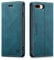 LOLFZ Wallet Case for iPhone 7 Plus & 8 Plus, Magnetic Flip Leather Case with RFID Block Card Slots Kickstand Shockproof Protective Cover - Blue