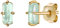 NOELANI Ohrstecker 925 Sterling Silber Damen Ohrschmuck, mit Glas, 0,7 cm, Gold, Kommt in Schmuck Geschenk Box, 2031707