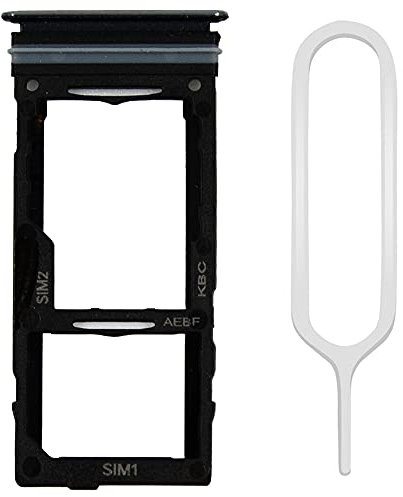 MMOBIEL Tiroir Carte Dual Sim de Rechange Compatible avec Samsung Galaxy A52 5G / A52 4G / A72 / A52s / A72 5G - INCL. Joint en Caoutchouc et l'épingle SIM - Support Carte SIM - Noir