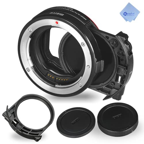 Mcoplus MK-EFTR-C Drop-In-Filterhalterungsadapter EF auf EOSR mit variablem ND-Filter, + mcoplus Filter-Reinigungstuch, für Canon-EF/EF-S-Objektiv auf Canon-EOS-RP-RR5-R6-Kameras