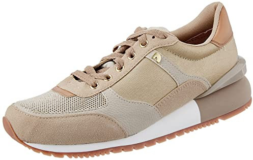 Sneakers Monocolor Oro con Base de Nylon y Piso de Media cuña para Mujer ebenau