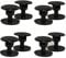 8 Sets Replacement Rivets Button for Beach Shoe Repair Replacement Parts for Clog Shoe Strap Repair (Black)