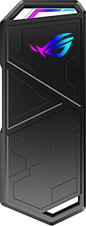 ROG Strix Arion S500 Portable SSD - USB-C 3.2 Gen 2, NVMe SSD with DRAM, up to 1050 MB/s transfers, 256-bit AES Disk, 500 GB Capacity, NTI Backup Now EZ Software, Aura Sync