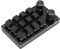 Cuifati Clavier mécanique Macro à Une Main, Mini Clavier Micro programmable à 12 Touches, Touches entièrement programmables et 2 Boutons, Clavier mécanique Bricolage pour Jeu(Tout Noir)