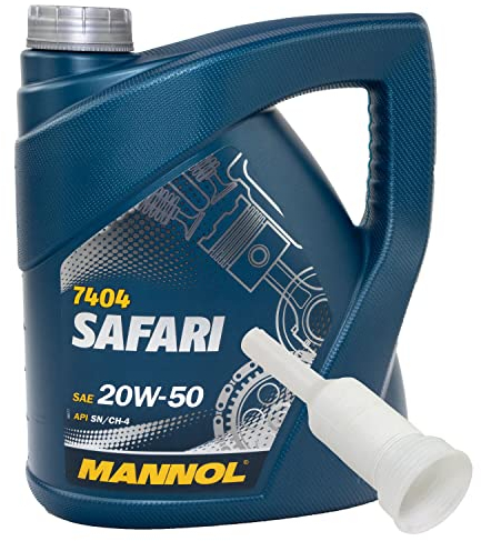Motoröl Motor Öl MANNOL 20W-50 Safari API SN/CH-4 4 Liter mit Ausgießer