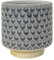 Nordring Retro Übertopf Vintage Pflanztopf für Zimmerplanzen, Sukkulenten Blumentopf Goldy S (10 cm ø), grau, Keramik