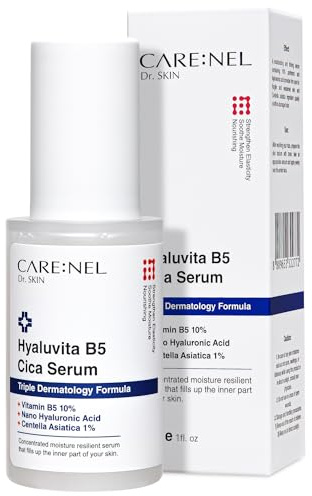 Panthenol 10% Elasticity Hyaluronic Acid Serum for Face - Centella Asiatica Capsules Extract B5 Niacinamide Cica - Korean Skin Care Beauty Products 30ml/1fl.oz