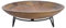 Home4You Deko-Schale - Braun - Schwarz - Mangoholz - Metallfüße - Ø 40 cm