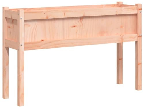 vidaXL Pflanzkübel, Rechteckig Blumenkübel mit Beinen, Pflanzkasten Übertopf für Garten Terrasse, Blumentopf Blumenkasten, Massivholz Douglasie