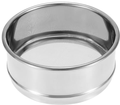 PATIKIL 35 Mesh Lab Sieve, 4 Diameter Test Sieve 304 Stainless Steel Wire Cloth (0.5mm) for Industrial Laboratory
