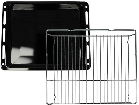 vhbwx Backblech, Gitterrost (2-tlg. Set) kompatibel mit Siemens HSG636BS1/93, HNG6764S6/94, HNG8764C7/94, HS636GDS1/01 Backöfen - 45,5 x 36 x 4 cm