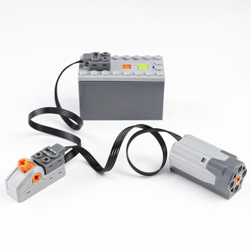 BrickBounty – ensemble de 3 fonctions d'alimentation avec interrupteur de commande de boîtier de batterie AAA, pièce technique pour bloc de construction assemblé MOC