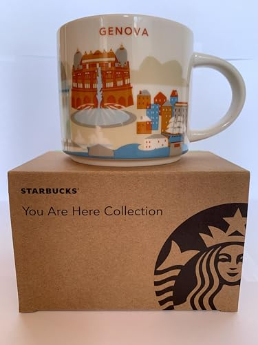 STARBUCKS - Genova (Italia) You Are Here Collection, Taza de Café 414ml