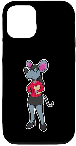 Hülle für iPhone 15 Maus Sekretärin Notizblock