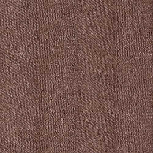 Rasch Tapete 720365 - Rotbraune Vliestapete mit Fischgrät-Muster - Rotbraun Gold Metallic