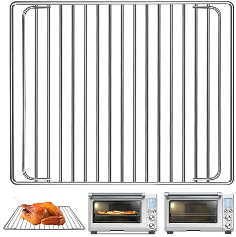 GXF Smart Oven Wire Rack for Sage SOV860BSS Smart Oven Air Fryer, 14''×11.5'' Stainless Steel Air Fryer Accessories Replacement Parts Grill Rack Baking Rack, Dishwasher Safe