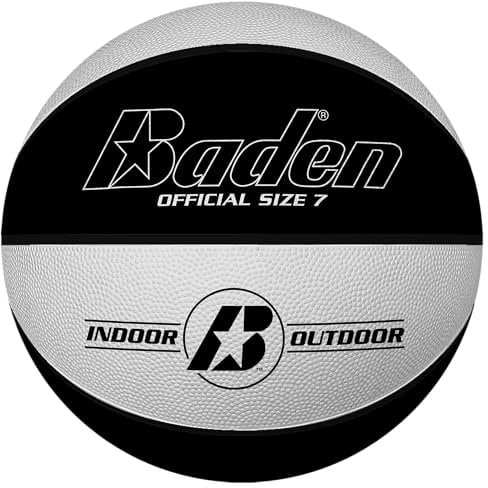 Baden Basic Basketball - klassischer Gummibasketball für Training, Schule und Freizeit - langlebiger Basketball für Kinder und Erwachsene - für Starter und Fortgeschrittene, 7