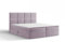 Extrasen Bett Boxspringbett 160x200 cm Polsterbett Mit 2 Matratzen 2 Bettkasten Stauraum Bettgestell Doppelbett Stoffbett Kopfteil Schmutzabweisend BARO Lila