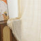 RUIXUAN Gardinen Vorhänge mit Kräuselband beige Gardine mit Quaste Boho Vorhang Häkeln Stricken kräuselband Wohnzimmer Modern Voile Schienensystem Schlafzimmer Curtains 2er Set 150 * 230cm