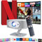 【Android 13 & Officoal Netflix】2025 Upgraded Eroshoo Smart Projector Built-in Netflix,Prime Video,800ANSI 4K Supported Native 1080P Proyector with WiFi6 BT5.2,Movie Projector Electric Focus & Keystone