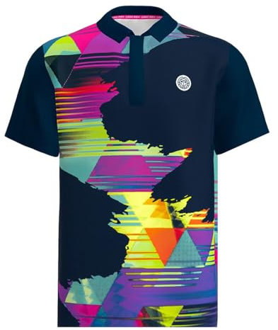 BIDI BADU Herren Polo Kaleido Polo Mehrfarbig M