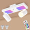 YindaLux Deckenstrahler LED Dimmbar mit Fernbedienung, RGB Farbwechsel 17W 2300LM Deckenlampe Strahler Schwenkbar, Weiß Deckenleuchte 2 Flammig mit Unteres Glühen 7W+2x5W GU10 Spot für Wohnzimmer