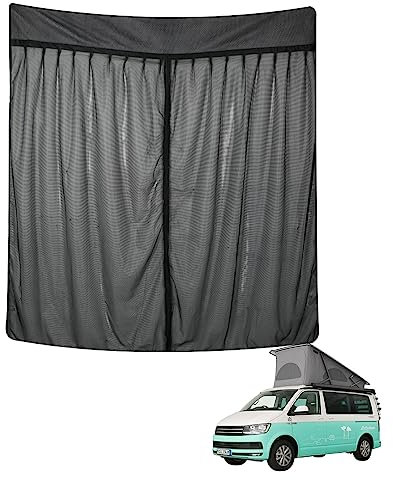 Opaltool Auto Insektennetz für VW T6/T6.1/ T6 California, Magnetische Schiebetür Insektenschutznetze mit 4-seitigen Magneten für Camping Privatsphäre-Schutz