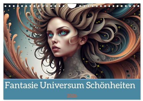 Fantasie Universum Schönheiten (Wandkalender 2026 DIN A4 quer), CALVENDO Monatskalender: Faszinierende Planetenschönheiten mit KI erstellt. (CALVENDO Kunst)
