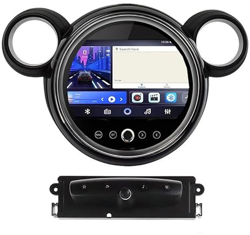 GEBBEM per Mini Cooper R56 R60 2007-2014,Autoradio Android 11 da 9 Pollici,Navigatore GPS,Bluetooth, Supporto 4G,Wi-Fi,Bluetooth,Mirror Link,Lettore Multimediale Video,Collega e USA,T1