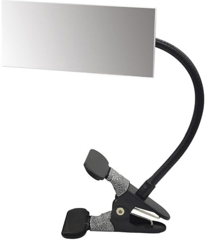 Verstellbarer Flexibler Clip On Sicherheitsspiegel Mit Rechteckigem/rundem Design Für Schreibtische Oder Kabinen Rückansichtsüberwachung Tragbarer Clip Spiegel
