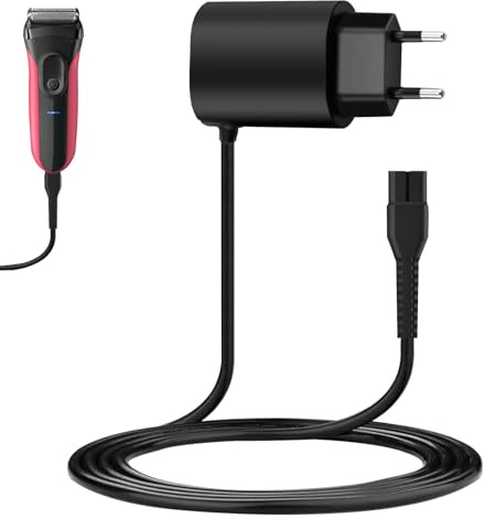 GSGFUIS 12V 0,4A Ladekabel für Rasierer Series 9 8 7 6 5 3 1 & Epilierer 9 7 5, Netzteil für Rasierer Ladegerät, Epilierer Ladekabel, Ersatz Netzteil für Trimmer Charger